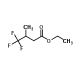 structure of CAS# 95853-67-1, Ethyl 4,4,4-trifluoro-3-methylbutanoate;
