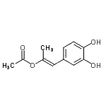 CAS#: 95889-00-2， (1E)-1-(3,4-Dihydroxyphenyl)-1-propen-2-yl acetate