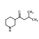 CAS 登录号：959237-21-9， 3-甲基-1-(3-哌啶基)-1-丁酮
