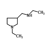 structure of CAS# 959239-18-0, N-[(1-Ethyl-3-pyrrolidinyl)methyl]ethanamine;ethyl[(1-ethyl-3-pyrrolidinyl)methyl]amine;ethyl[(1-ethylpyrrolidin-3-yl)methyl]amine;N-((1-ethylpyrrolidin-3-yl)methyl)ethanamine