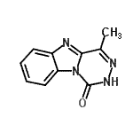 CAS 登录号：96101-27-8， 4-甲基[1,2,4]三嗪并[4,5-a]苯并咪唑-1(2H)-酮