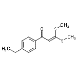 CAS#: 96185-17-0， 1-(4-Ethylphenyl)-3,3-bis(methylsulfanyl)-2-propen-1-one