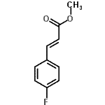 结构式 CAS# 96426-60-7, 甲基(2E)-3-(4-氟苯基)丙烯酸酯