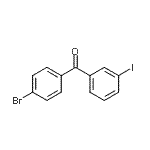 structure of CAS# 96464-18-5, (4-Bromophenyl)(3-iodophenyl)methanone;4'-bromo-3-iodobenzophenone