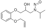 CAS 登录号：96497-86-8， 1-[(1-甲基乙基)亚硝基氨基]-3-[2-(2-丙烯-1-基氧基)苯氧基]-2-丙醇