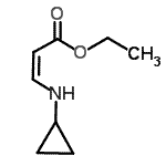 CAS#: 96568-08-0， Ethyl (2Z)-3-(cyclopropylamino)acrylate