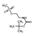 CAS#: 96628-67-0， 2-({[(2-Methyl-2-propanyl)oxy]carbonyl}amino)ethyl methanesulfonate