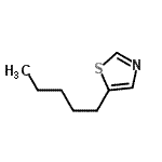 CAS#: 96693-93-5， 5-Pentyl-1,3-thiazole