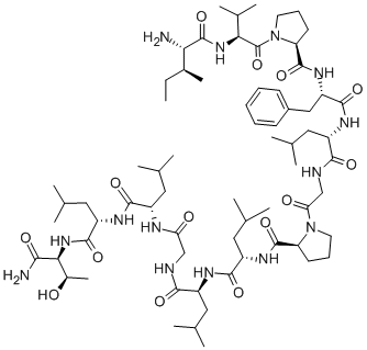 CAS 登录号：97055-09-9， 异亮氨酰-缬氨酰-脯氨酰-苯丙氨酰-亮氨酰-甘氨酰-脯氨酰-亮氨酰-亮氨酰-苏氨酰胺