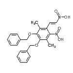 CAS#: 97073-51-3， 1,2-Bis(benzyloxy)-3,6-dimethyl-4-nitro-5-[(E)-2-nitrovinyl]benzene