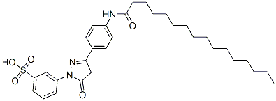 CAS#: 97158-36-6， M-[4,5-Dihydro-5-Oxo-3-[4-[(1-Oxohexadecyl)Amino]Phenyl]-1H-Pyrazol-1-Yl]Benzenesulphonic Acid