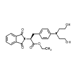 CAS#: 97338-02-8， ethyl (2S)-3-[4-(bis(2-hydroxyethyl)amino)phenyl]-2-(1,3-dioxoisoindolin-2-yl)propanoate