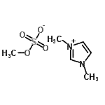 structure of CAS# 97345-90-9, 1,3-Dimethyl-1H-imidazol-3-ium methyl sulfate;1,3-dimethylimidazolium methylsulfate;1,3-DIMETHYLIMIDAZOLIUMMETHYLSULFATE;1-Methyl-3-methylimidazolium methylsulfate