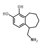 CAS#: 97352-37-9， 5-(Aminomethyl)-6,7,8,9-tetrahydro-5H-benzo[7]annulene-1,2-diol