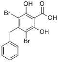 CAS 登录号：97378-06-8， 4-苄基-3,5-二溴-2,6-二羟基苯甲酸