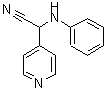 结构式 CAS# 97383-66-9, 苯胺基(4-吡啶基)乙腈