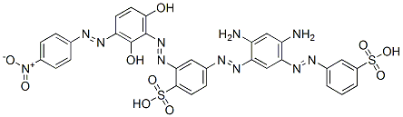 CAS#: 97404-12-1， 4-[[2,4-Diamino-5-[(3-Sulphophenyl)Azo]Phenyl]Azo]-2-[[2,6-Dihydroxy-3-[(4-Nitrophenyl)Azo]Phenyl]Azo]Benzenesulphonic Acid
