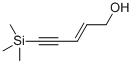 structure of CAS# 97514-97-1, 5-(Trimethylsilyl)-(2E)-2-Penten-4-Yn-1-Ol;TRANS-5-TRIMETHYLSILYL-2-PENTEN-4-YN-1-OL;(E)-5-TRIMETHYLSILYL-2-PENTEN-4-YN-1-OL