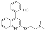 CAS 登录号:97633-89-1, 4-苯基-2-((2,2-二甲基氨基)乙氧基)喹啉盐酸盐