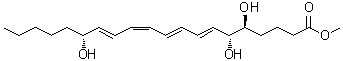 CAS#: 97643-35-1， Methyl (5S,6R,7E,9E,11Z,13E,15R)-5,6,15-trihydroxy-7,9,11,13-icosatetraenoate