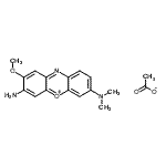 CAS#: 97752-31-3， 2-methoxy-N',N'-dimethyl-phenoxazin-5-ium-3,7-diamine acetate