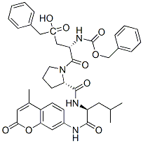 CAS#: 97792-42-2， 7-(N-Benzyloxycarbonyl-beta-Benzylaspartyl-Prolyl-Leucyl)Amino-4-Methylcoumarin