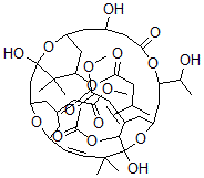 CAS#: 97850-04-9， 20-O-Acetyl-7-O-deacetyl-20-O-de(1-oxo-2,4-octadienyl)-7-O-(3-methyl-1-oxobutyl)bryostatin 1
