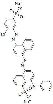 CAS#: 97889-95-7， Disodium 8-Anilino-5-[[4-[(2-Chloro-5-Sulphonatophenyl)Azo]Naphthyl]Azo]Naphthalene-1-Sulphonate