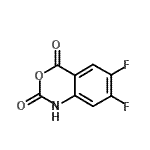 structure of CAS# 97927-59-8, 6,7-Difluoro-2H-3,1-benzoxazine-2,4(1H)-dione;4,5-Difluoroisatoic anhydride;6,7-Diflu<wbr>oro-2H-3,<wbr>1-benzoxa<wbr>zine-2,4(<wbr>1H)-dione<wbr>, 6,7-Dif<wbr>luoro-1H-<wbr>benzo[d][<wbr>1,3]oxazi<wbr>ne-2,4-di<wbr>one;6,7-Difluoroisatoic anhydride