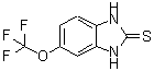 structure of CAS# 97963-59-2, 5-(Trifluoromethoxy)-1,3-dihydro-2H-benzimidazole-2-thione;5-TRIFLUOROMETHOXY-1,3-DIHYDRO-2H-BENZIMIDAZOL-2-THIONE;6-(trifluoromethoxy)benzimidazole-2-thiol;6-Tifluoromethoxy-1H-benzimidazole-2-thiol