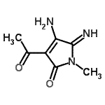 CAS#: 97971-09-0， 3-Acetyl-4-amino-5-imino-1-methyl-1,5-dihydro-2H-pyrrol-2-one
