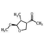 CAS#: 97994-59-7， 1-[(3S,4R,5R)-5-Methoxy-4-methyltetrahydro-3-furanyl]ethanone