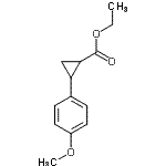 structure of CAS# 98017-60-8, Ethyl 2-(4-methoxyphenyl)cyclopropanecarboxylate;AE-848/00900038;NSC55526