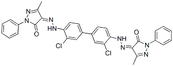 CAS#: 98084-77-6， (4Z)-4-[[2-Chloro-4-[3-Chloro-4-[(2Z)-2-(3-Methyl-5-Oxo-1-Phenyl-Pyrazol-4-Ylidene)Hydrazinyl]Phenyl]Phenyl]Hydrazinylidene]-5-Methyl-2-Phenyl-Pyrazol-3-One