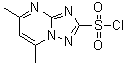 结构式 CAS# 98169-74-5, 5,7-二甲基[1,2,4]三唑并[1,5-a]嘧啶-2-磺酰氯