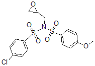 CAS#: 98242-54-7， 4-Chloro-N-((4-methoxyphenyl)sulfonyl)-N-(oxiranylmethyl)-Benzenesulfonamide