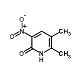 CAS#: 98276-88-1， 5,6-Dimethyl-3-nitro-2-pyridinol