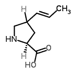 CAS#: 98426-31-4， 4-[(1E)-1-Propen-1-yl]-L-proline
