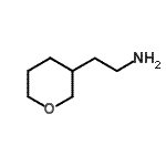 structure of CAS# 98430-09-2, 2-(Tetrahydro-2H-pyran-3-yl)ethanamine;[2-(tetrahydro-2H-pyran-3-yl)ethyl]amine;2-(2H-3,4,5,6-tetrahydropyran-3-yl)ethylamine;MFCD08234897