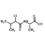 CAS#: 98492-26-3， N-(2-Chloro-3-methylbutanoyl)-L-alanine
