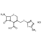 CAS#: 98493-37-9， (6S,7S)-7-amino-3-[(5-methyl-1,3,4-thiadiazol-2-yl)sulfanylmethyl]-8-oxo-5-thia-1-azabicyclo[4.2.0]oct-2-ene-2-carboxylic acid hydrochloride