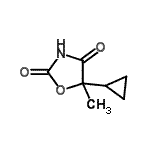CAS#: 98547-52-5， 5-Cyclopropyl-5-methyl-1,3-oxazolidine-2,4-dione