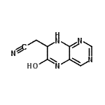 CAS#: 98555-25-0， (6-Hydroxy-7,8-dihydro-7-pteridinyl)acetonitrile