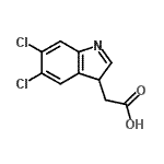 CAS#: 98640-00-7， (5,6-Dichloro-3H-indol-3-yl)acetic acid