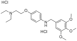 CAS#: 98795-95-0, N-(4-(2-(Diethylamino)Ethoxy)Phenyl)-3,4,5-Trimethoxybenzenemethanamine Dihydrochloride
