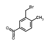 structure of CAS# 98799-27-0, 2-(Bromomethyl)-1-methyl-4-nitrobenzene;2-(Bromomethyl)-1-methyl-4-nitrobenzene;2-Bromomethyl-1-methyl-4-nitrobenzene;2-Bromomethyl-1-methyl-4-nitro-benzene