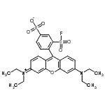 CAS#: 98806-82-7， 4-[6-(Diethylamino)-3-(diethyliminio)-3H-xanthen-9-yl]-3-(fluorosulfonyl)benzenesulfonate