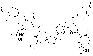 CAS#: 98824-17-0， 30-Hydroxy-5-(Tetrahydro-5-Methoxy-6-Methyl-2H-Pyran-2-Yl)-Semduramicin