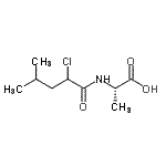 CAS#: 98880-39-8， N-(2-Chloro-4-methylpentanoyl)-L-alanine