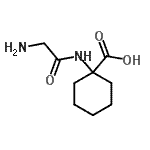 CAS#: 98881-24-4， 1-(Glycylamino)cyclohexanecarboxylic acid